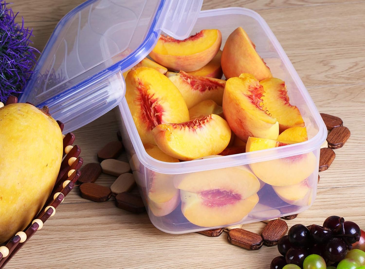 Plastic Food Containers with Lids, 18 piece, BPA-Free, Leakproof Food Storage lunch box - Image 5