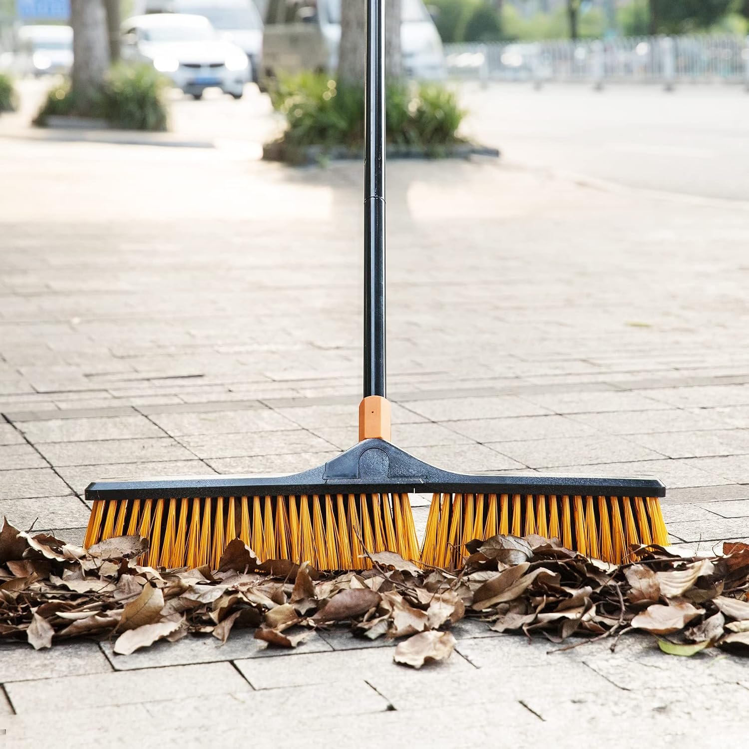 66in Broom has a Sturdy,Rust-resistant Handle,Stiff Bristles for Sweeping up Large Areas of Fallen LeavesใGravelใDebris - Image 6